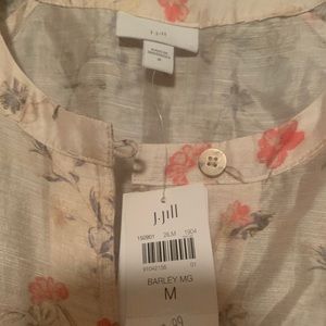 Taupe floral tunic top